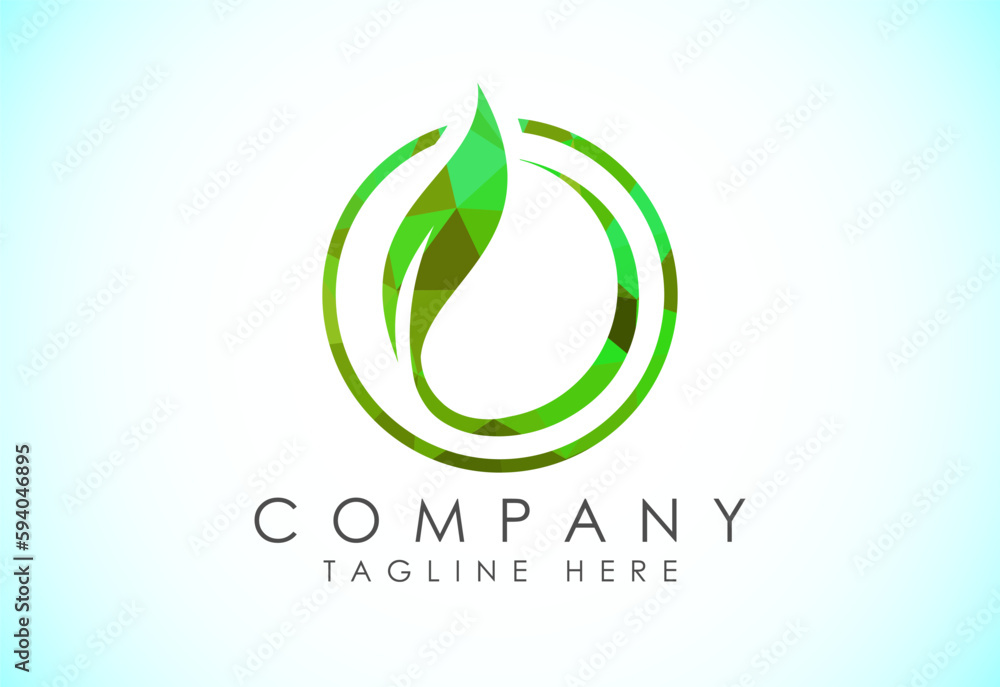 Low poly leaf icon sign symbol, Organic logo design vector illustration Low poly leaf icon sign symbol, Organic logo design vector illustration