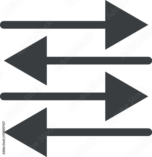long gray arrows, arrow icons