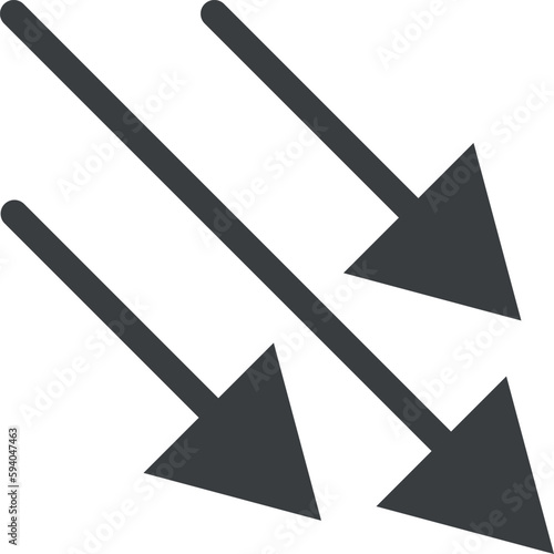 long gray arrows, arrow icons