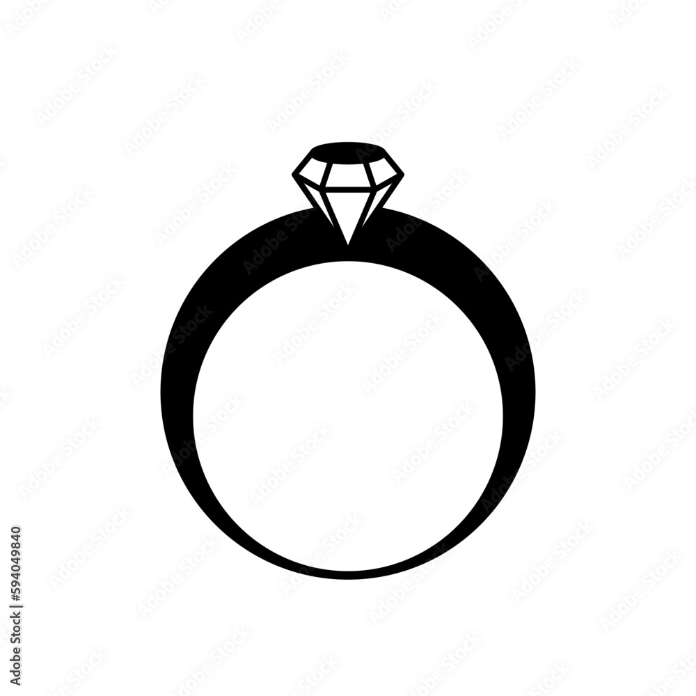 diamond ring icon vector logo template diamond ring icon vector logo template