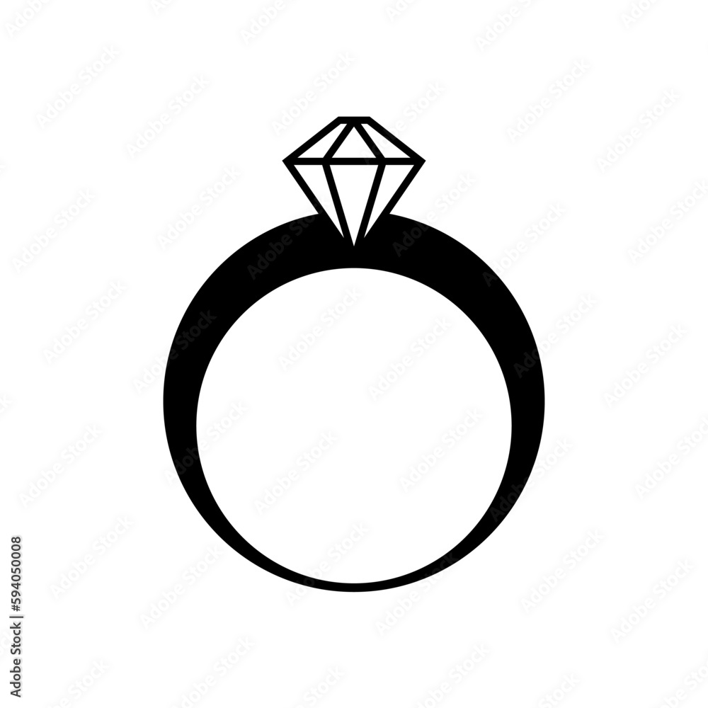diamond ring icon vector logo template diamond ring icon vector logo template