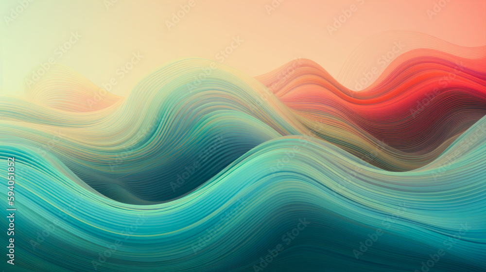 3d wave line Abstract Background, pastel color 3d wave line Abstract Background, pastel color