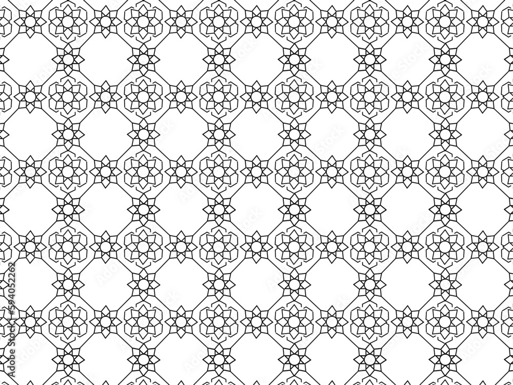 Decorative seamless pattern design. Decorative seamless pattern design.