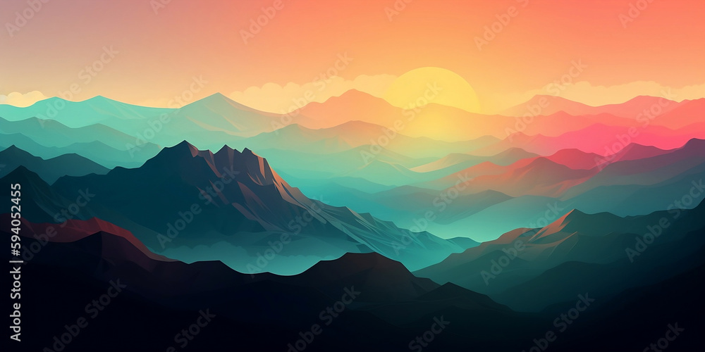 landscape background, pastel colors, abstract