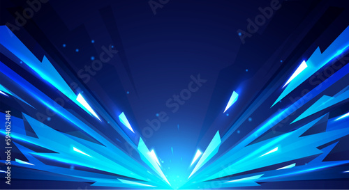 Abstract Striking Low Poly Ice Background