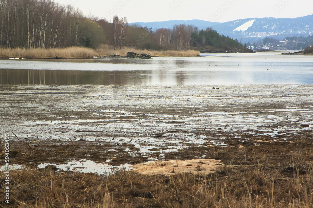 landscape with mountains, forest and water - Fornebu landscape with mountains, forest and water - Fornebu