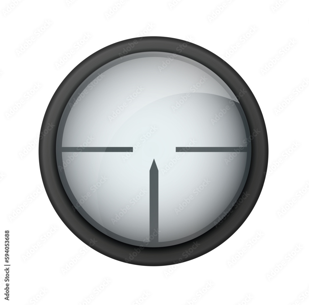 Realistic sniper sight. Sniper scope with measurement marks template. Sniper scope crosshairs view. Realistic vector optical sight. Realistic sniper sight. Sniper scope with measurement marks template. Sniper scope crosshairs view. Realistic vector optical sight.