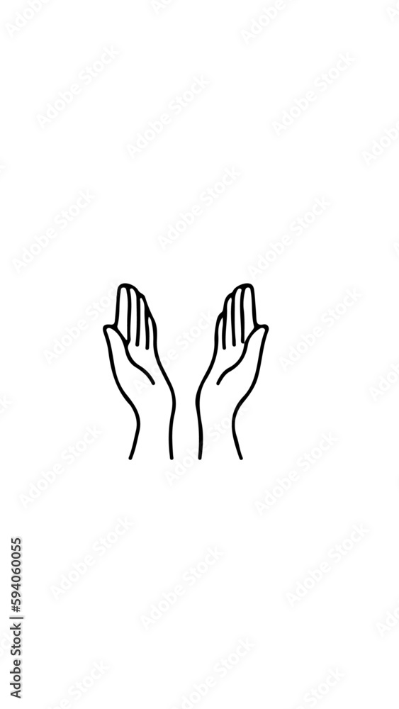 gratitud mano vectos gratitud mano vectos