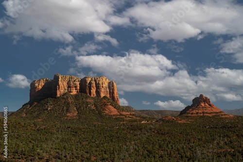 Beautiful landscape of rock formations in Sedona, Arizona, USA.