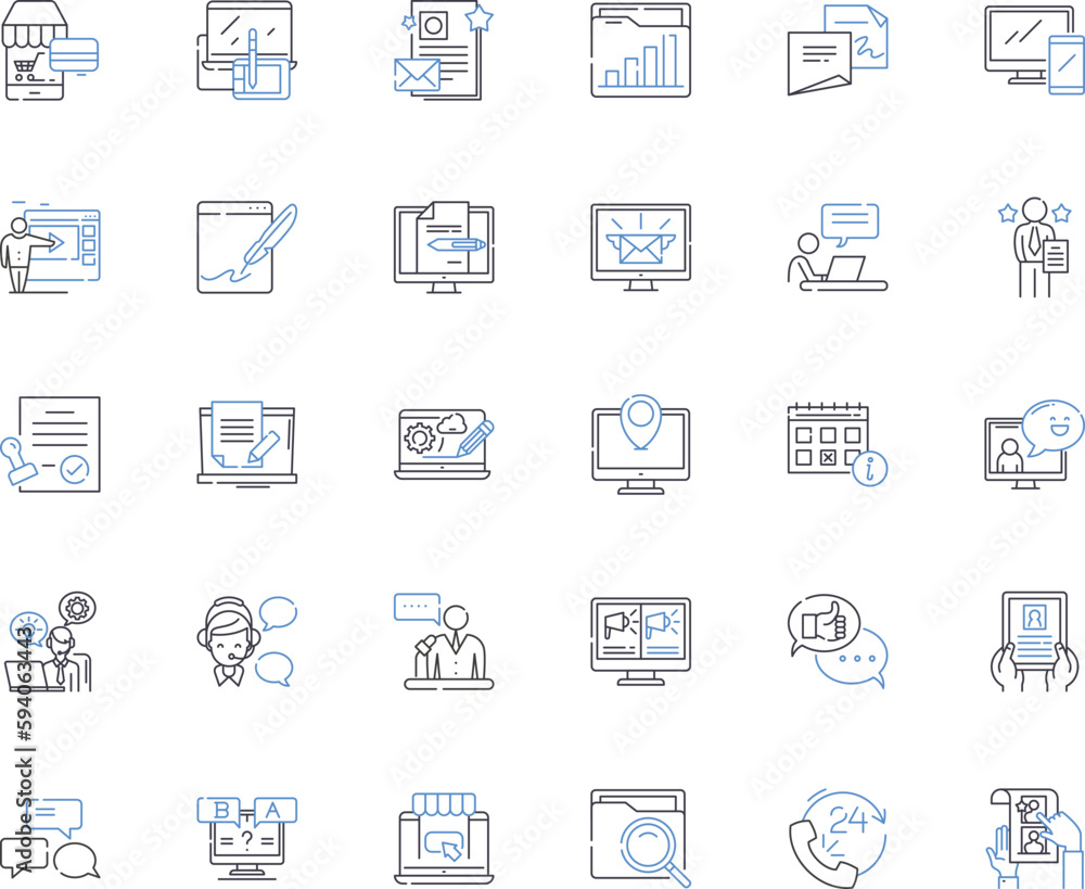 Mobile marketing line icons collection. Targeting, SMS, App, Geolocation, Engagement, Push, Analytics vector and linear illustration. QR code,Conversion,Campaign outline signs set Mobile marketing line icons collection. Targeting, SMS, App, Geolocation, Engagement, Push, Analytics vector and linear illustration. QR code,Conversion,Campaign outline signs set