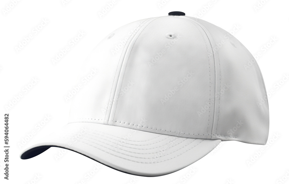 Fototapeta premium White baseball cap cut out