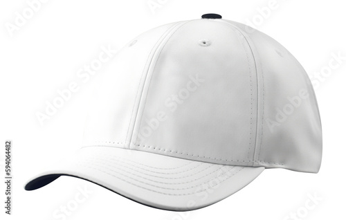 White baseball cap cut out