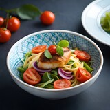 vegetables, tomatoes, salad, natural food, vegan, vegan food.