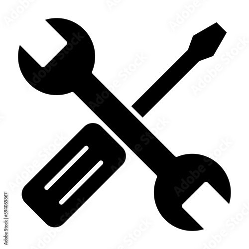 Reparing Tools Glyph Icon