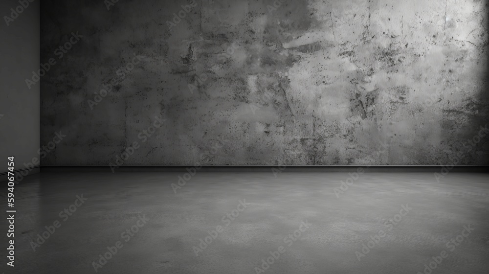 Empty gray color texture wall studio background. Al generated Empty gray color texture wall studio background. Al generated
