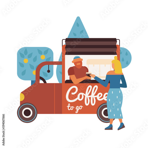 Flat Coffee Truck