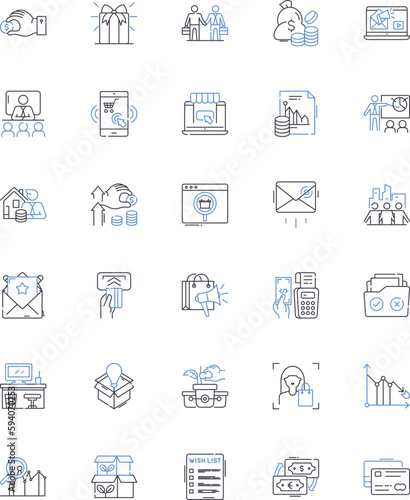 Hold and surplus line icons collection. Excess, Reserve, Retain, Stockpile, Abundance, Surfeit, Cache vector and linear illustration. Room,Sufficiency,Hoard outline signs set