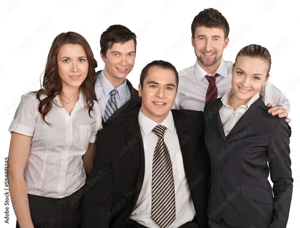 Successful business team on background Successful business team on background