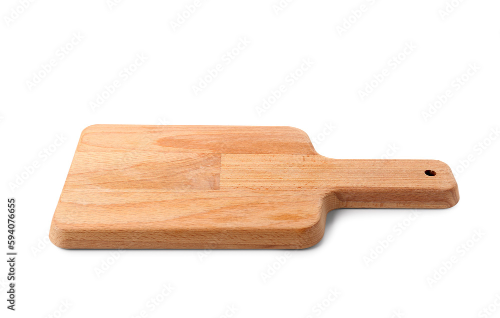 Wooden kitchen board isolated on white background Wooden kitchen board isolated on white background