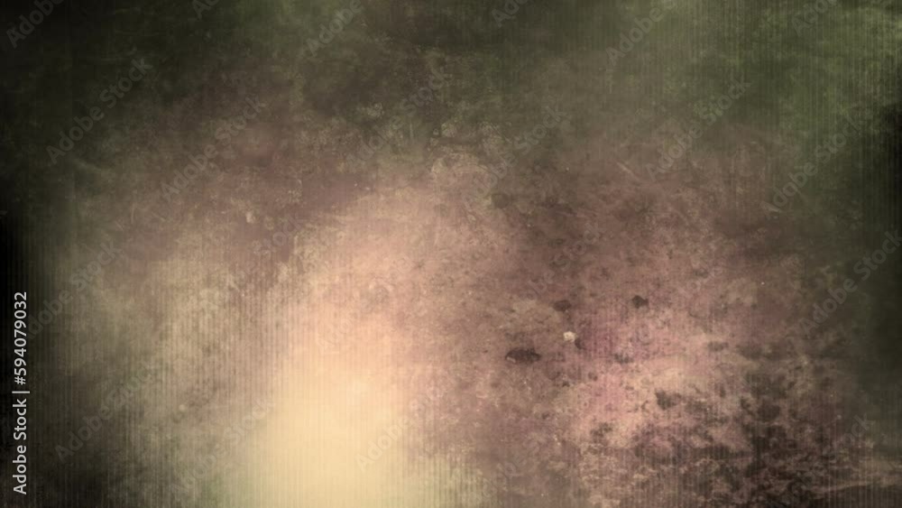 Pale colors and green light cemetery outline horror grunge looping ...