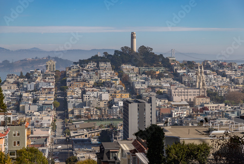 Coit Tower, Telegraph Hill, North Beach and Russian Hill