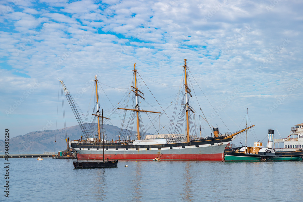 Square-Rigger Balclutha at the San Francisco Maritime National Historical Park