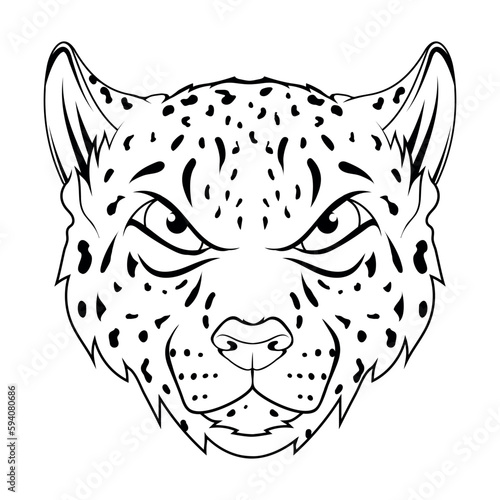 Canvas Print Snow leopard