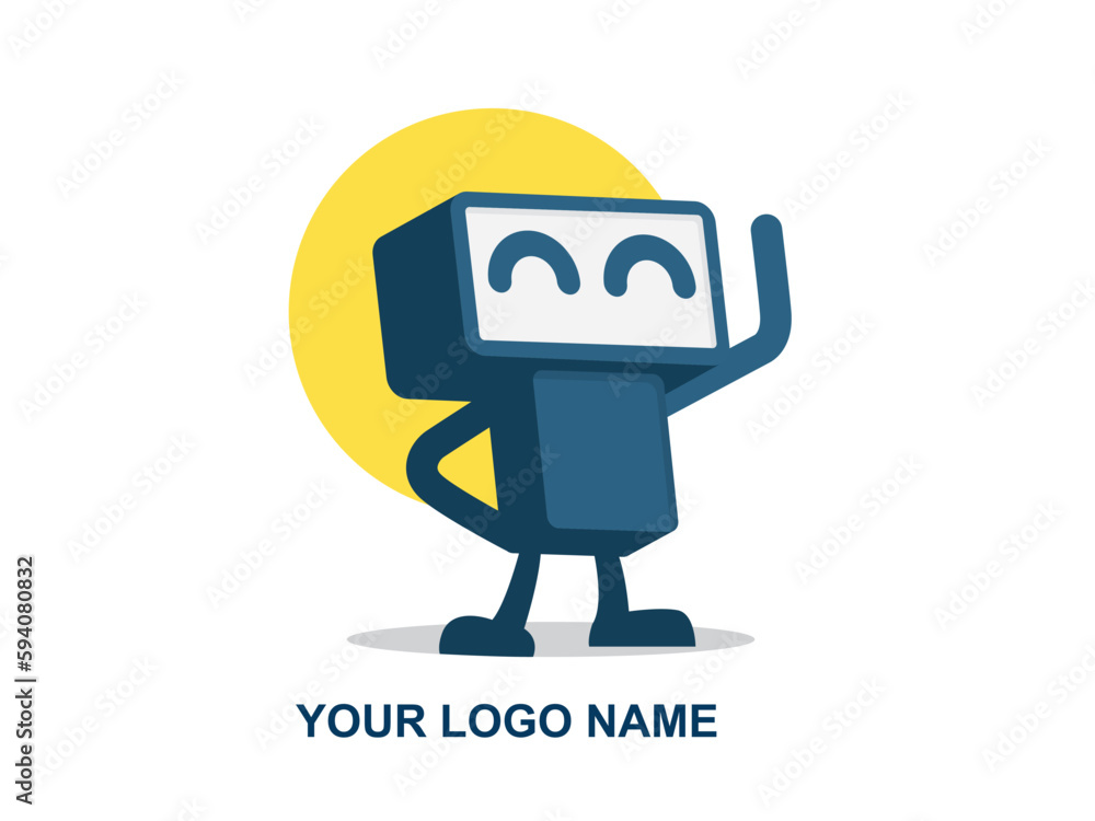 Cute Robot Waving Hand Cartoon Vector Icon Illustration. Science Technology Icon Concept Isolated Premium Vector. Flat Cartoon Style Cute Robot Waving Hand Cartoon Vector Icon Illustration. Science Technology Icon Concept Isolated Premium Vector. Flat Cartoon Style