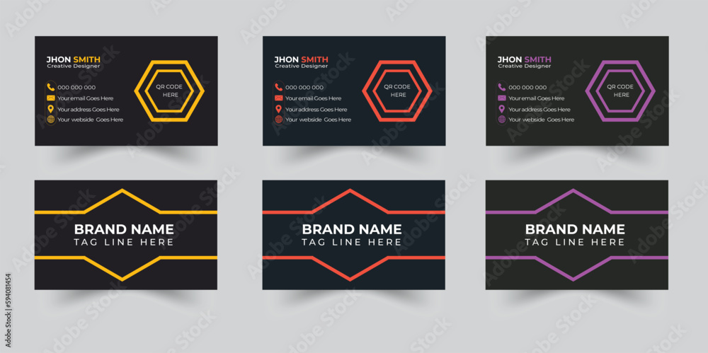 Business card design free Free vector elegant business card modern and clean professional business card template 
