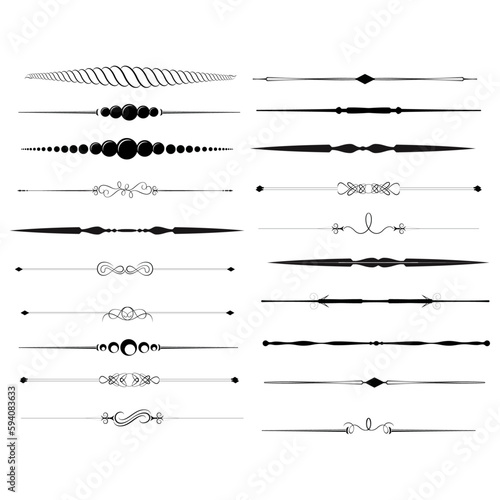 divider vector set, icon, symbol, logo, clipart, isolated. vector illustration. vector illustration isolated on white background.