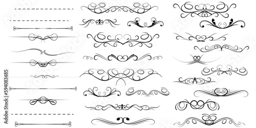 divider vector set, icon, symbol, logo, clipart, isolated. vector illustration. vector illustration isolated on white background.
