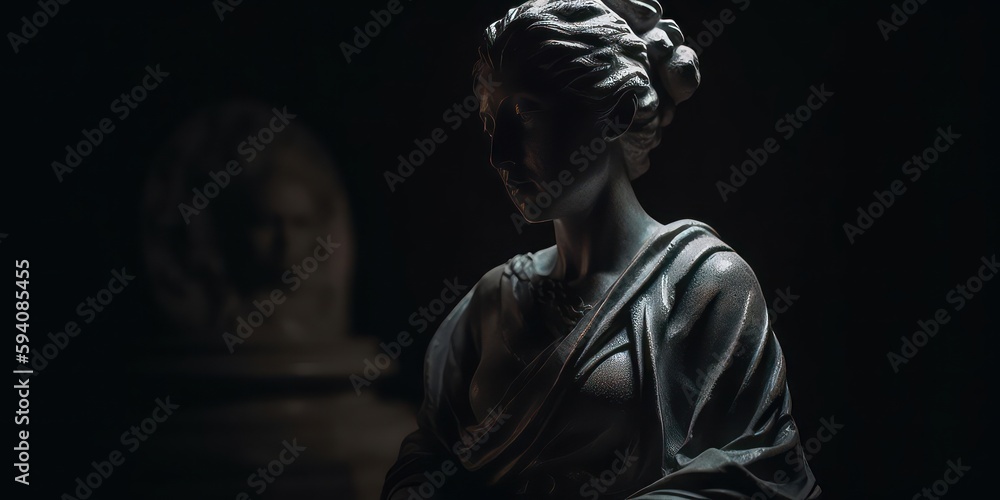 Neoclassical Statue Beauty, AI Generated