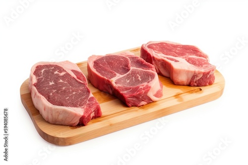 raw beef steak. Generative AI