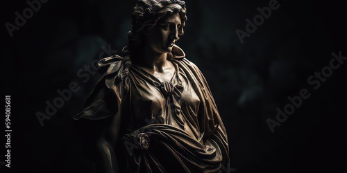 Neoclassical Statue Beauty, AI Generated