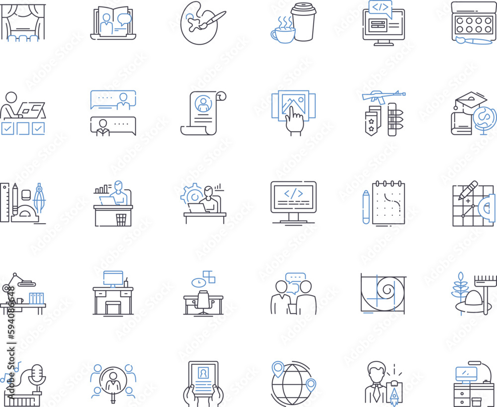 Outsourcing line icons collection. Cost-effective, Efficiency, Offshoring, Business, Partnership, Delegating, BPO vector and linear illustration. Productivity,Collaboration,Localization outline signs Outsourcing line icons collection. Cost-effective, Efficiency, Offshoring, Business, Partnership, Delegating, BPO vector and linear illustration. Productivity,Collaboration,Localization outline signs