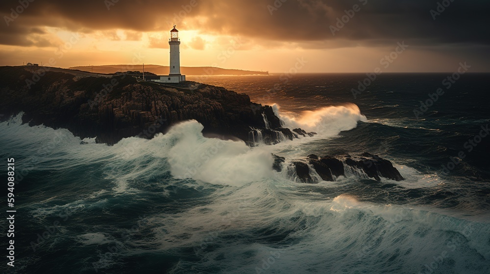 Fototapeta premium lighthouse on the coast