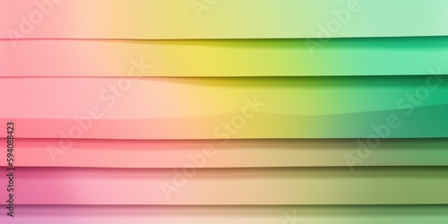 Pastel pinks, greens, and yellows gradient background with copy space, banner design created with generative AI technology