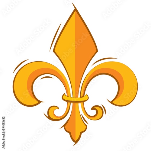 Isolated lys flower symbol icon Vector