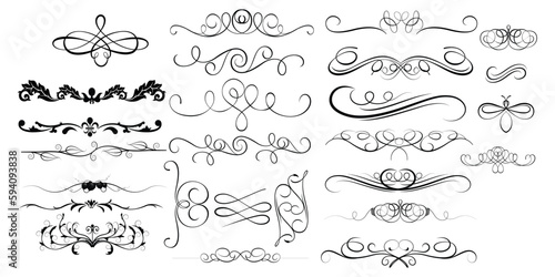 dividers vector set, icon, symbol, logo, clipart, isolated. vector illustration. vector illustration isolated on white background.
