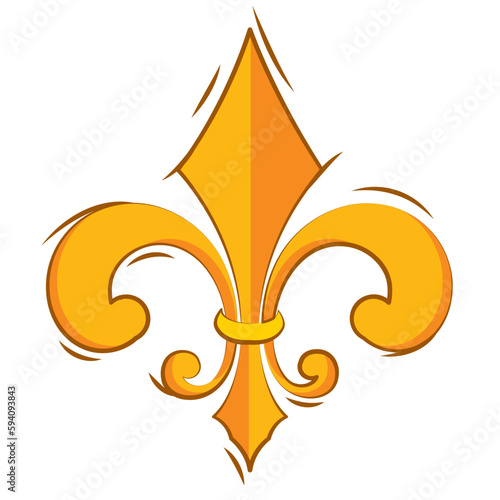 Isolated lys flower symbol icon Vector