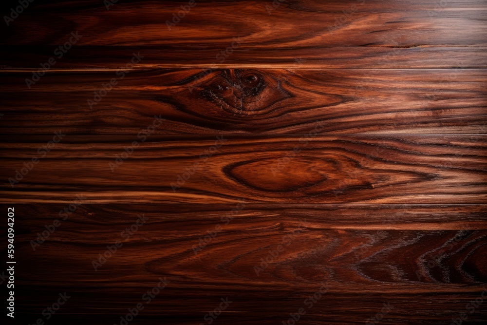Fototapeta premium Mahogany wooden boards with natural pattern background texture wallpaper. Generative AI