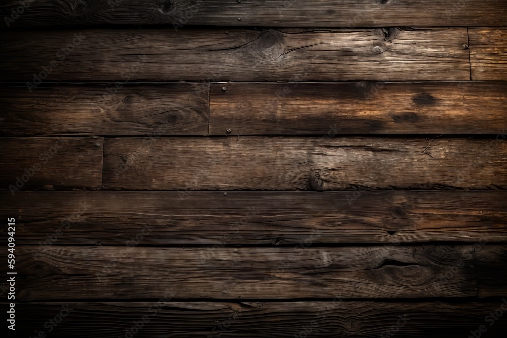Dark old wooden texture background. Generative AI Dark old wooden texture background. Generative AI
