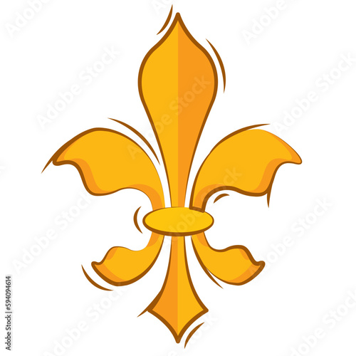 Isolated lys flower symbol icon Vector