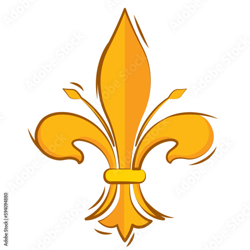 Isolated lys flower symbol icon Vector