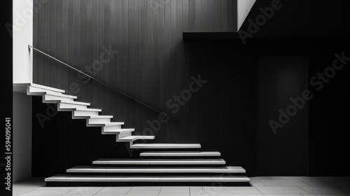 Minimalist urban design with bold black lines