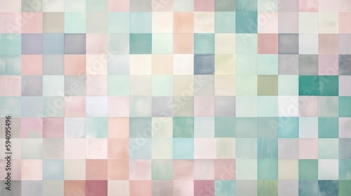Geometric pattern in muted pastel shades