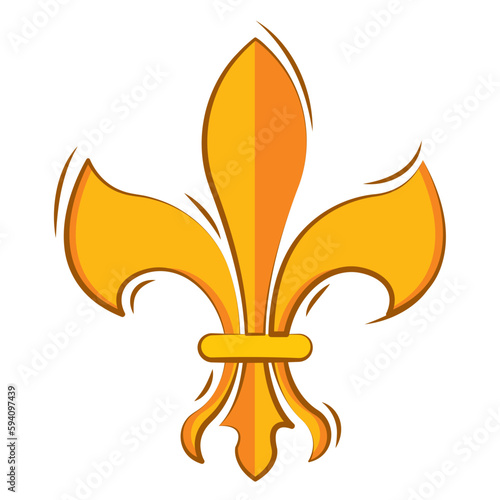 Isolated lys flower symbol icon Vector