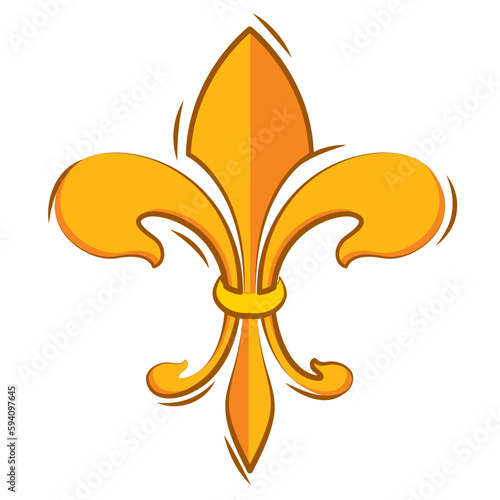 Isolated lys flower symbol icon Vector