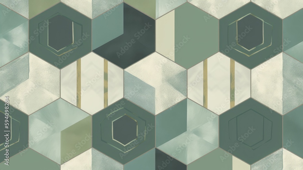 Hexagonal geometric wallpaper Hexagonal geometric wallpaper