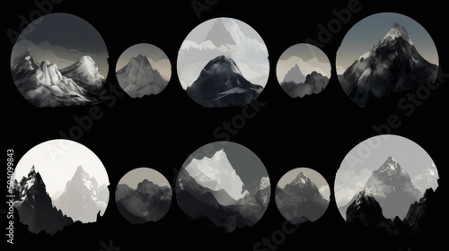 Mountain landscape with a neo-classical touch photo